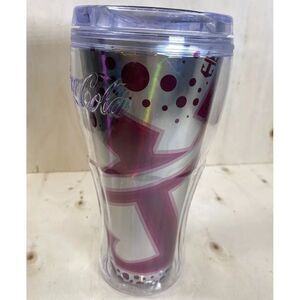 Royal Caribbean Cruise‎ Line Coca Cola Cup Red Purple Tumbler With Screw Lid